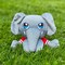 Bleacher Creatures Alabama Crimson Tide Al The Elephant Mascot Kuricha Sitting Plush